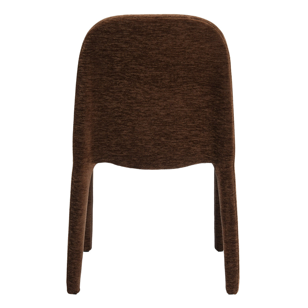 Rustin - Modern Reddish Brown Fabric Dining Chair (Set of 2)