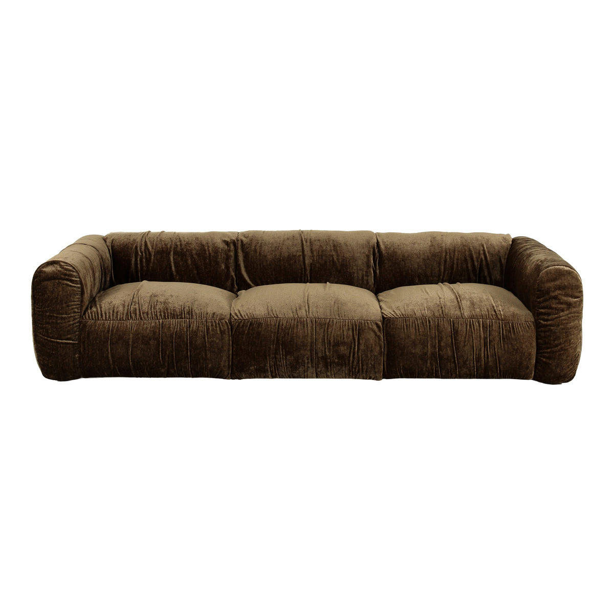Siegal - Modern Brown Fabric Sofa