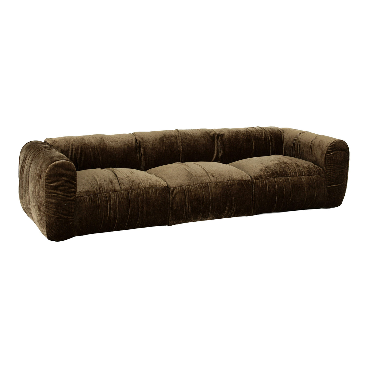 Siegal - Modern Brown Fabric Sofa