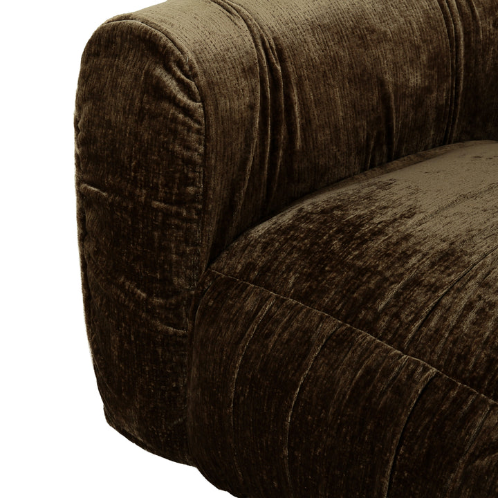 Siegal - Modern Brown Fabric Lounge Chair