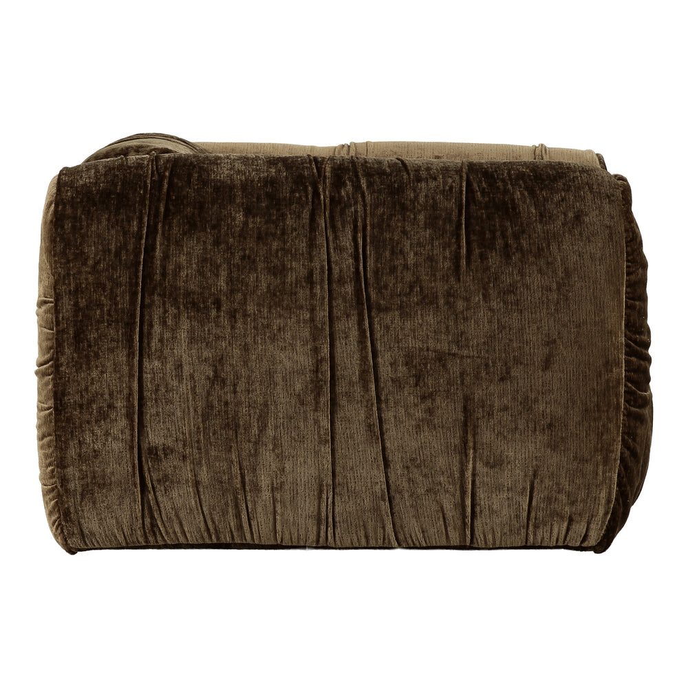 Siegal - Modern Brown Fabric Lounge Chair