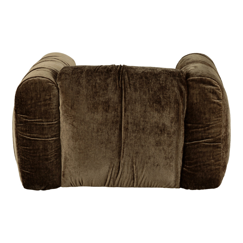 Siegal - Modern Brown Fabric Lounge Chair