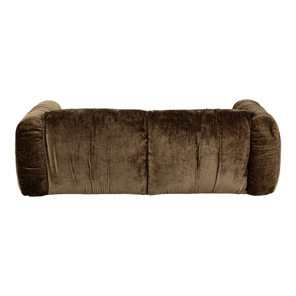 Siegal - Modern Brown Fabric Loveseat Sofa