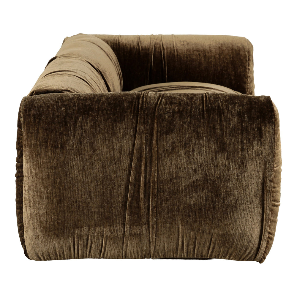 Siegal - Modern Brown Fabric Loveseat Sofa