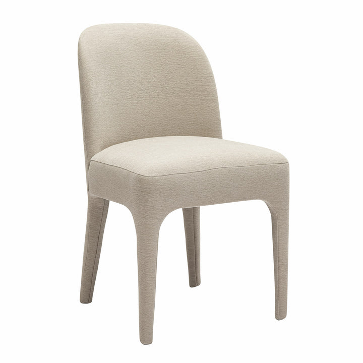 Nouveau Bannon - Modern Beige Fabric Dining Chair (Set of 2)