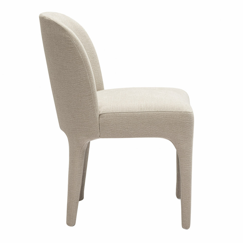 Nouveau Bannon - Modern Beige Fabric Dining Chair (Set of 2)