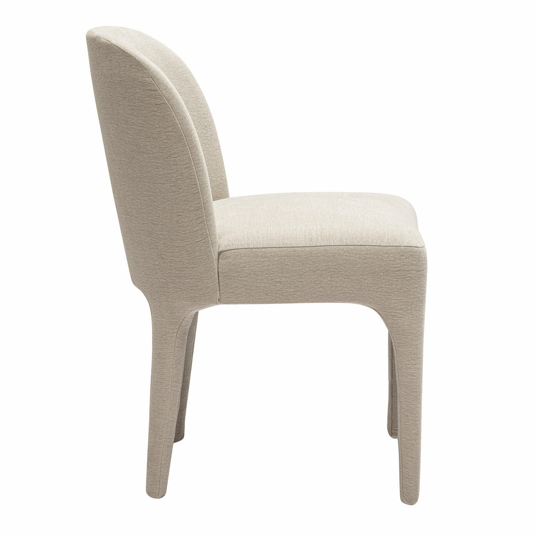 Nouveau Bannon - Modern Beige Fabric Dining Chair (Set of 2)