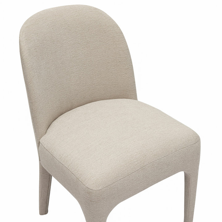 Nouveau Bannon - Modern Beige Fabric Dining Chair (Set of 2)