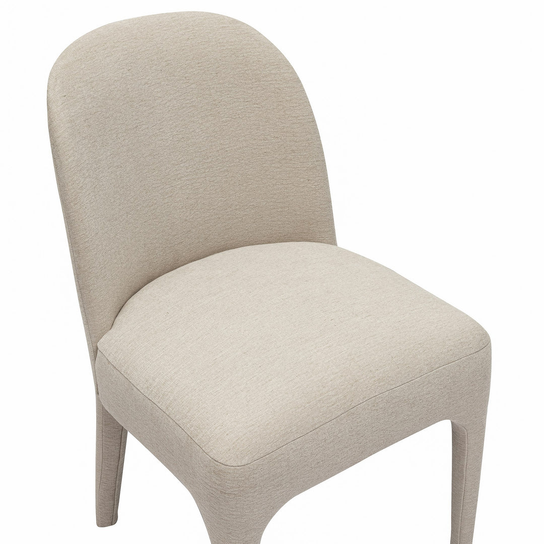 Nouveau Bannon - Modern Beige Fabric Dining Chair (Set of 2)