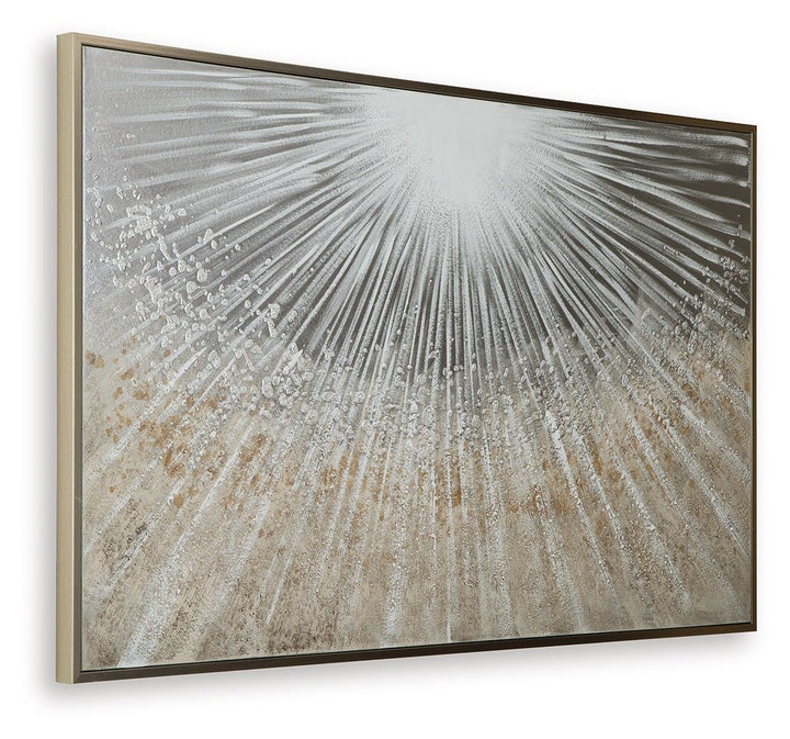 Waldard - Wall Art - Gray / Taupe / White