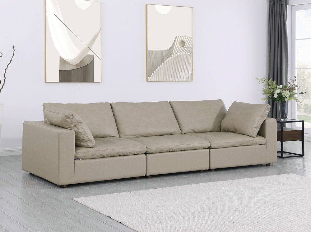 DivanItalia 1100 Modular Sofa – Top-Grain Italian Leather - Beige
