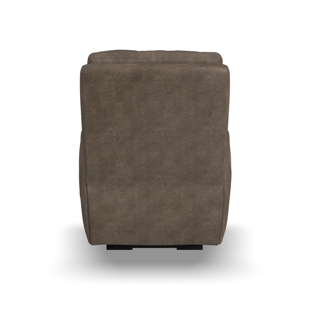 Strait Leather Power Recliner with Power Headrest