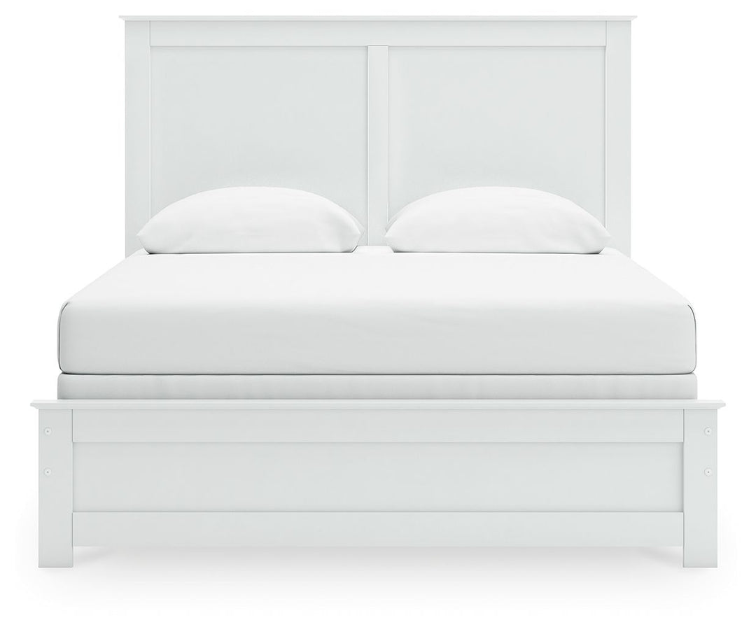 Bostwick Shoals - Queen Panel Bed With Framed Footboard - White by Ashley Furniture product image