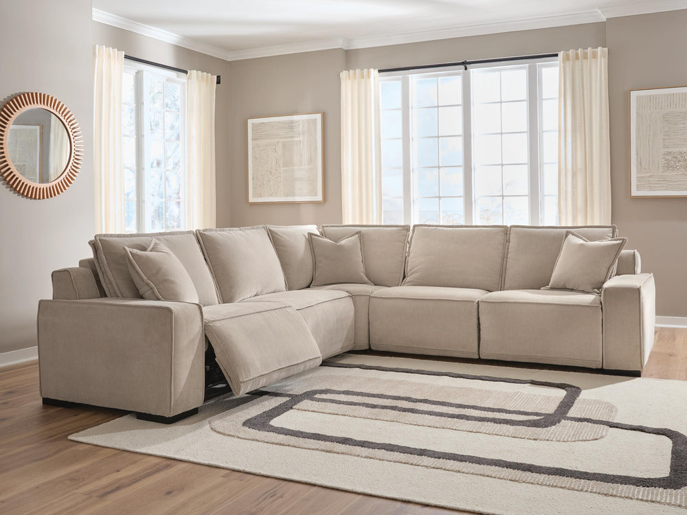 Carceri 5-Piece Power Sectional Reclining Sofa - Cashmere (2)