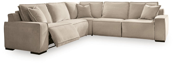 Carceri 5-Piece Power Sectional Reclining Sofa - Cashmere (1)