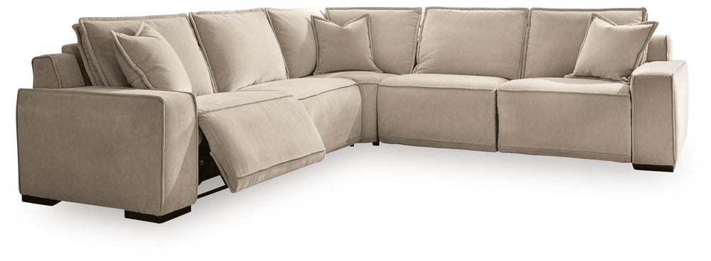 Carceri 5-Piece Power Sectional Reclining Sofa - Cashmere (1)