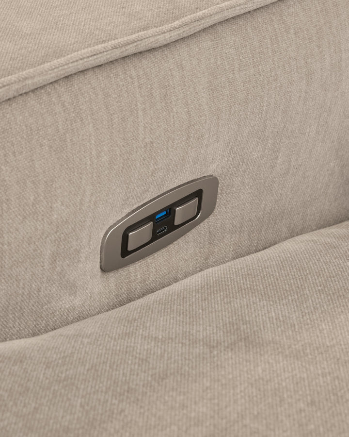 Carceri 5-Piece Power Sectional Reclining Sofa - Cashmere (4)
