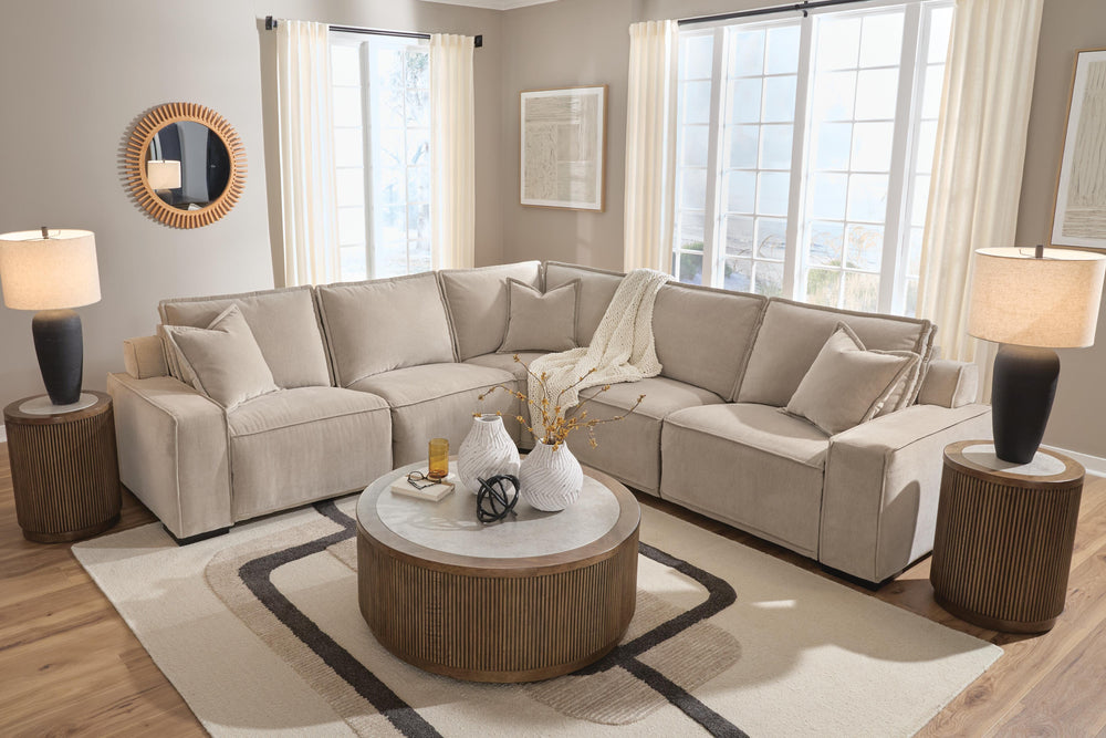 Carceri 5-Piece Power Sectional Reclining Sofa - Cashmere (6)