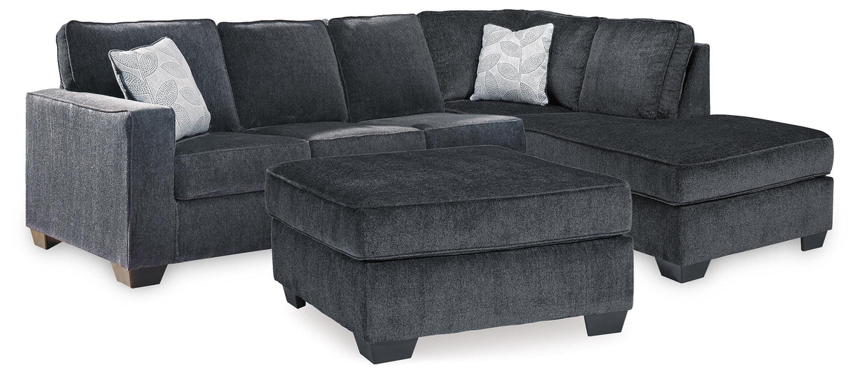 Altari 2-Piece Sleeper Sectional and Ottoman (1)