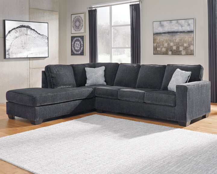 Altari 2-Piece Sleeper Sectional with Chaise - Slate (2)
