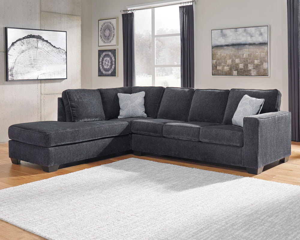 Altari 2-Piece Sectional with Chaise - Slate (2)