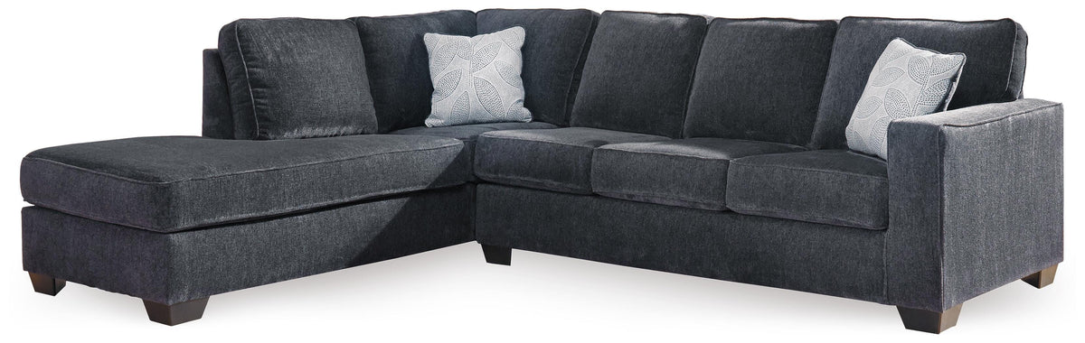 Altari 2-Piece Sleeper Sectional with Chaise - Slate (1)