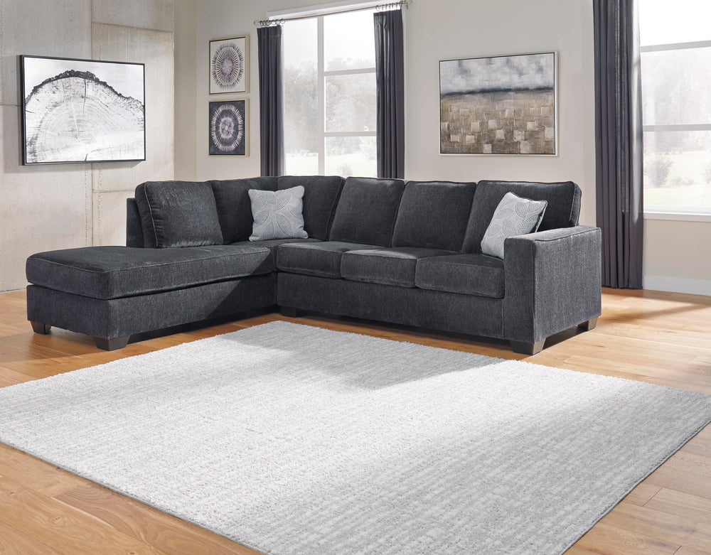 Altari 2-Piece Sleeper Sectional with Chaise - Slate (3)