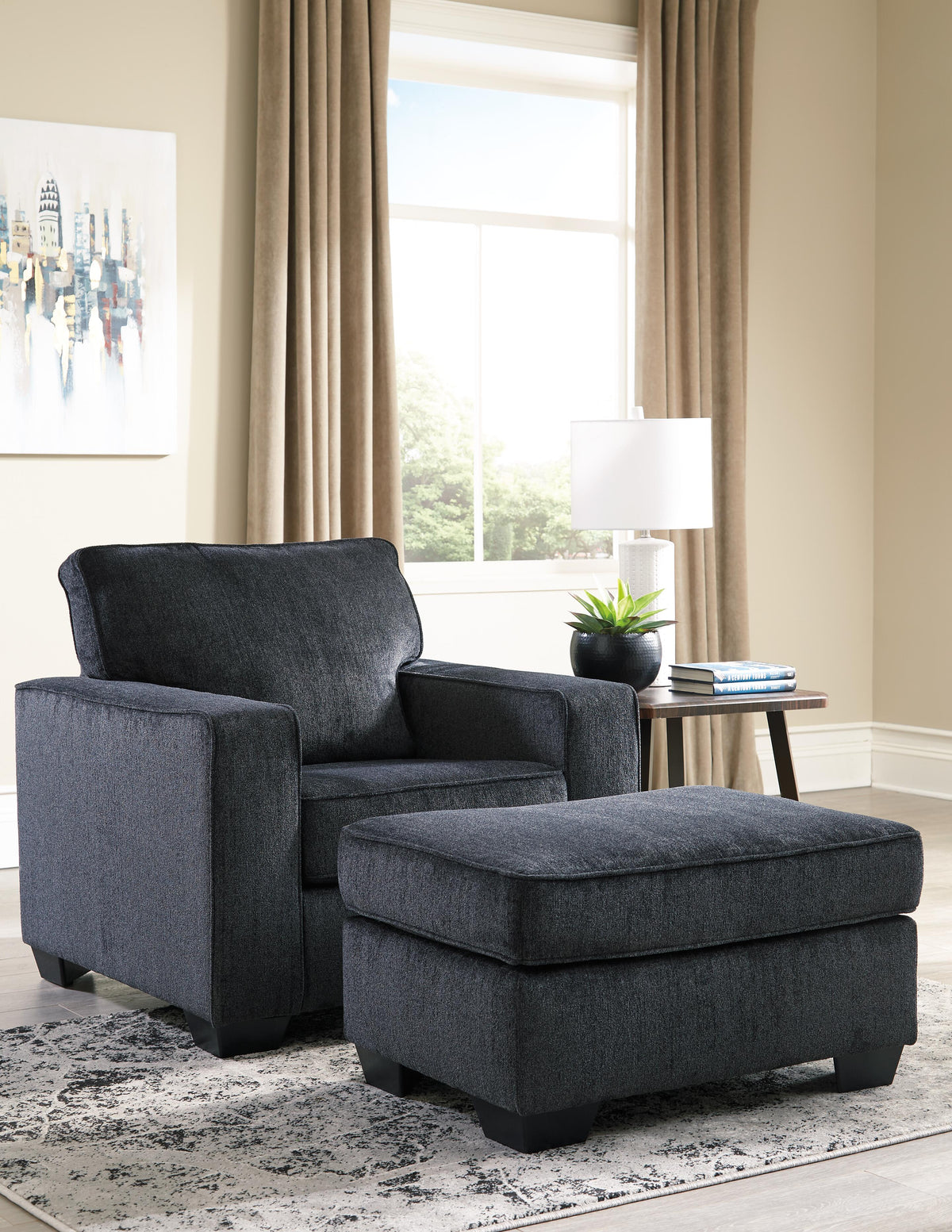 Altari Ottoman - Dark Gray (3)