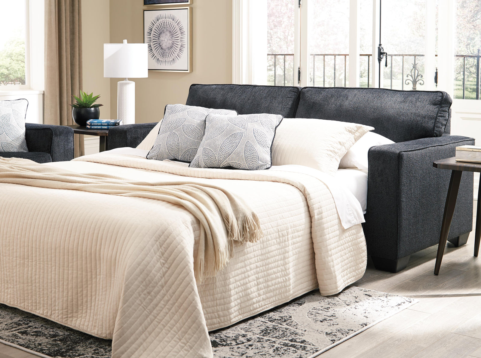 Altari Queen Sofa Sleeper - Dark Gray (2)