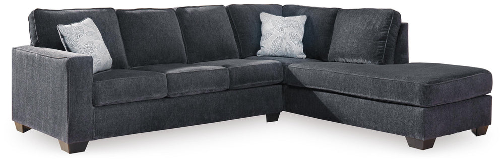 Altari 2-Piece Sectional and Ottoman - Slate (3)