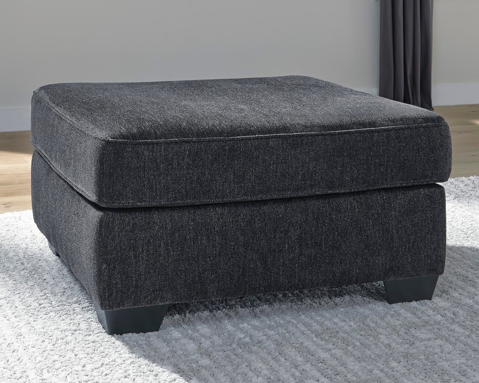 Altari Oversized Accent Ottoman - Dark Gray (2)