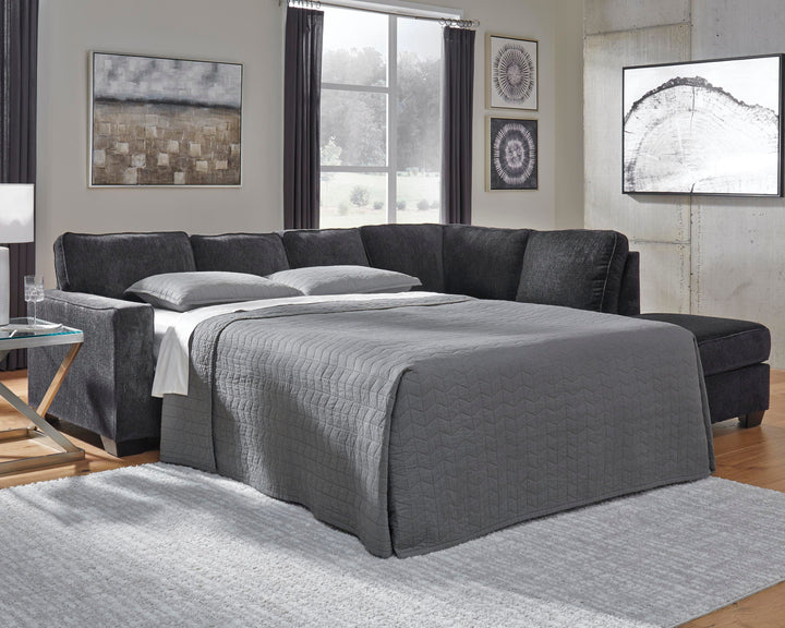 Altari 2-Piece Sleeper Sectional with Chaise - Slate (2)