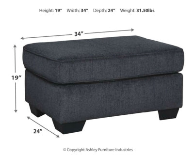 Altari Ottoman - Dark Gray | Ashley Furniture