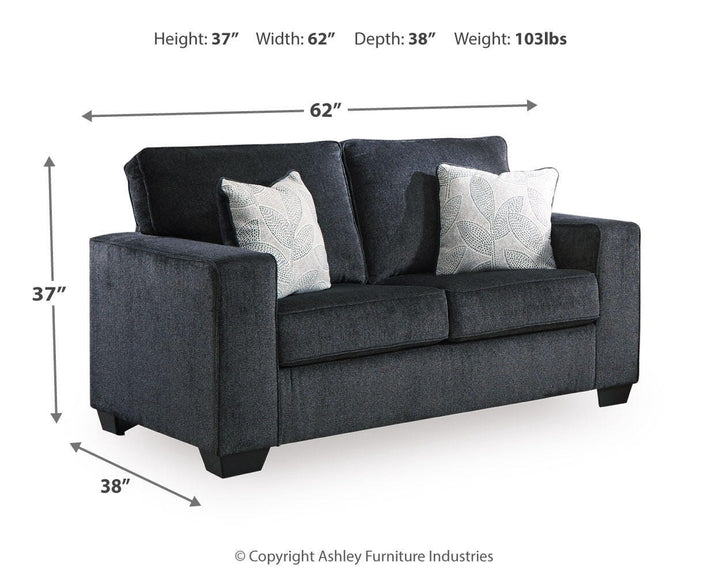 Altari Loveseat - Dark Gray (4)