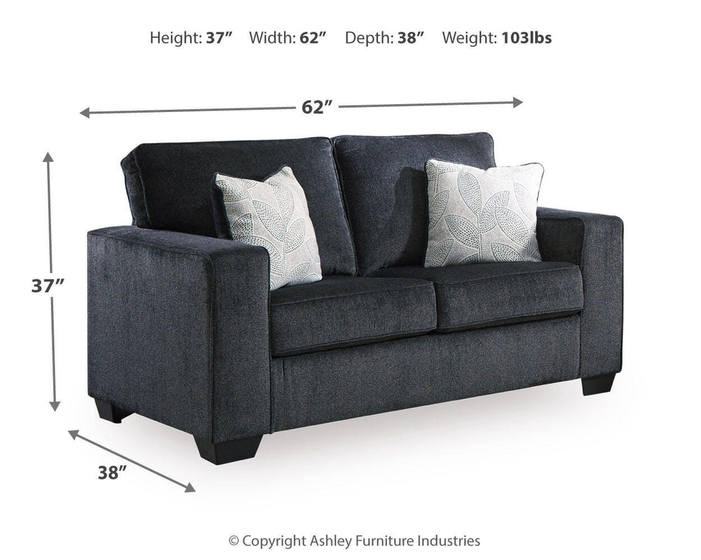 Altari Loveseat - Dark Gray (4)