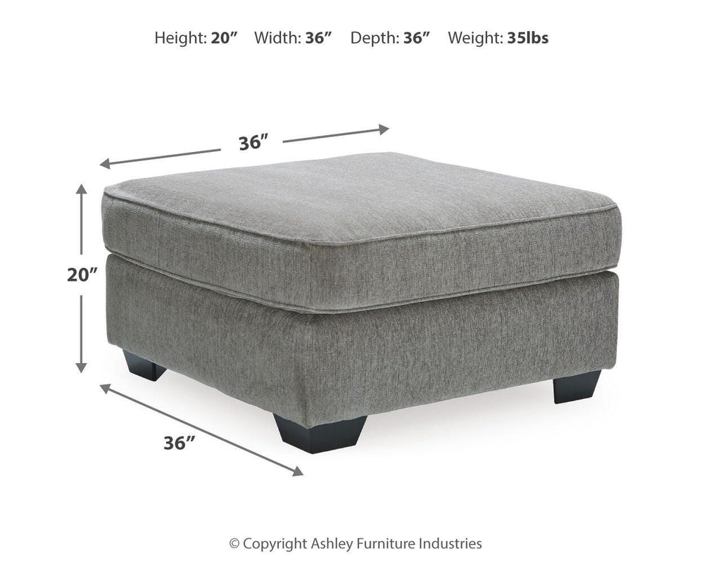 Altari Oversized Accent Ottoman - Gray (4)