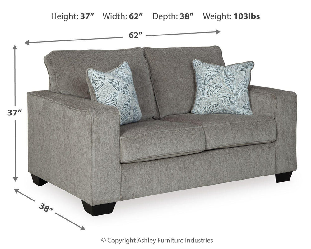 Altari Loveseat - Gray (4)
