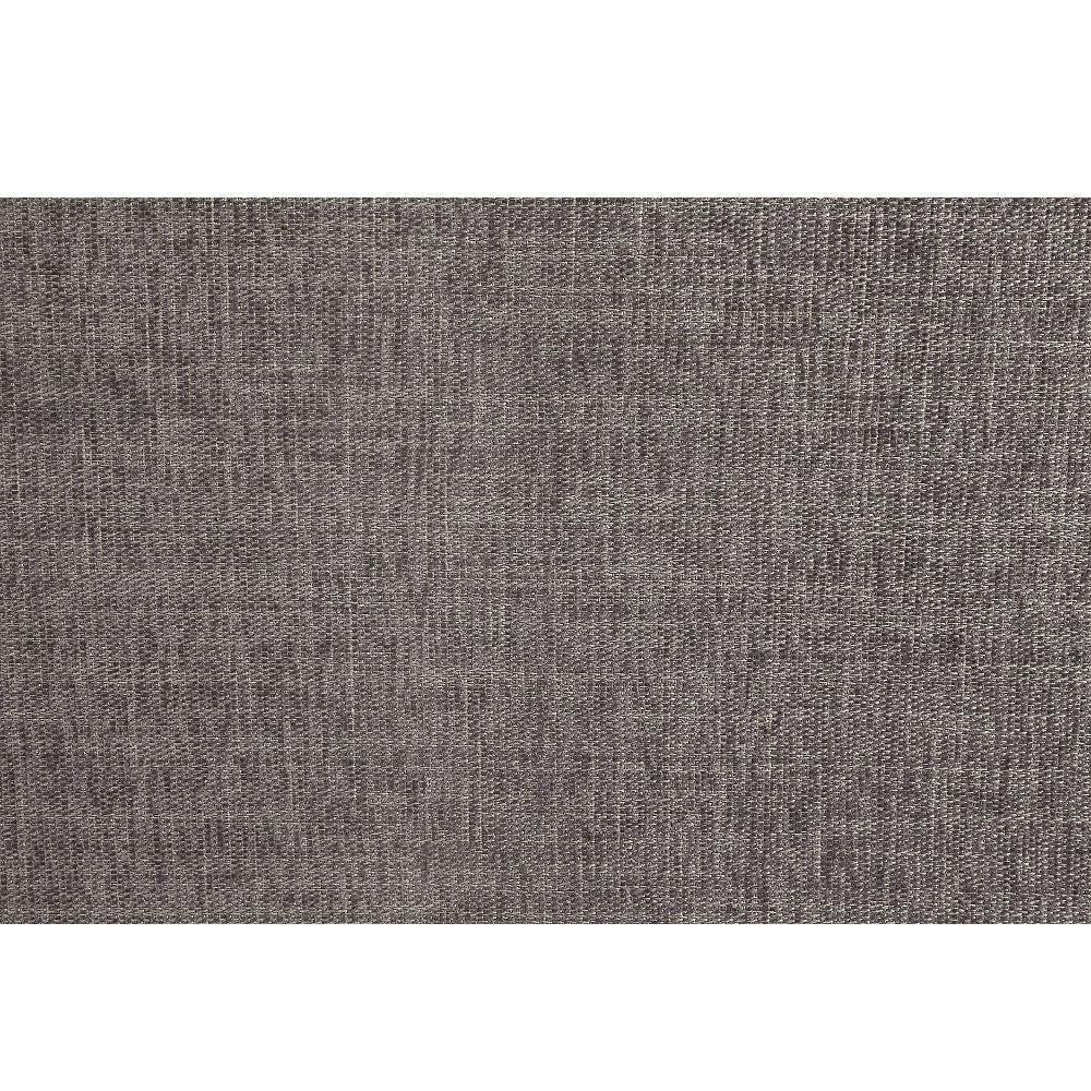 Florian - Loveseat With 3 Pillows - Gray Fabric & Antique White