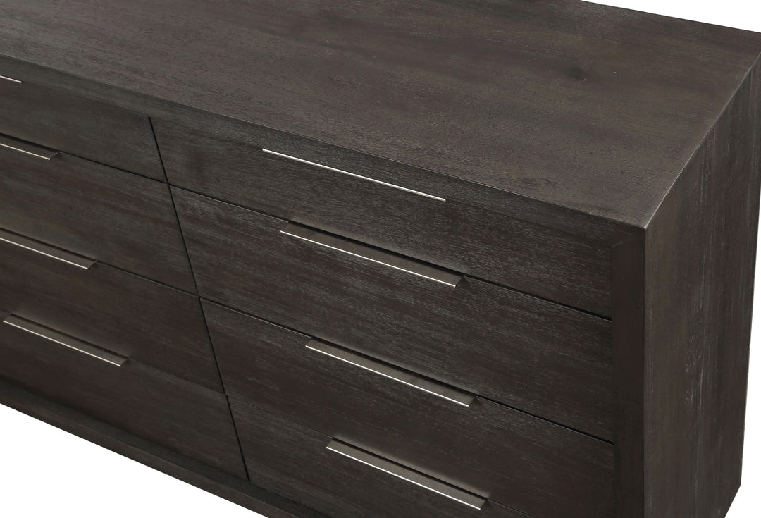 Modus Furniture Azu582A Oxford Eight Drawer Dresser In Basalt Grey 2024