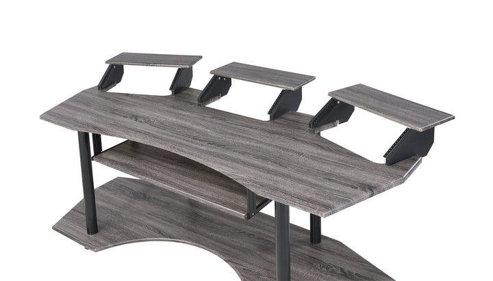 Eleazar - Music Recording Studio Desk - Black Oak