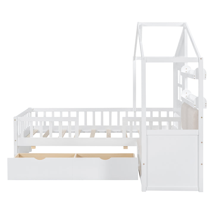 twin-size-house-bed-two-drawers-sofa-and-storage-shelf-white