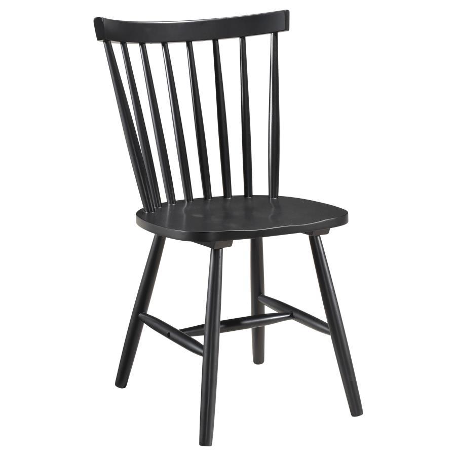 Hollyoak - Windsor Wood Dining Side Chair  - Black