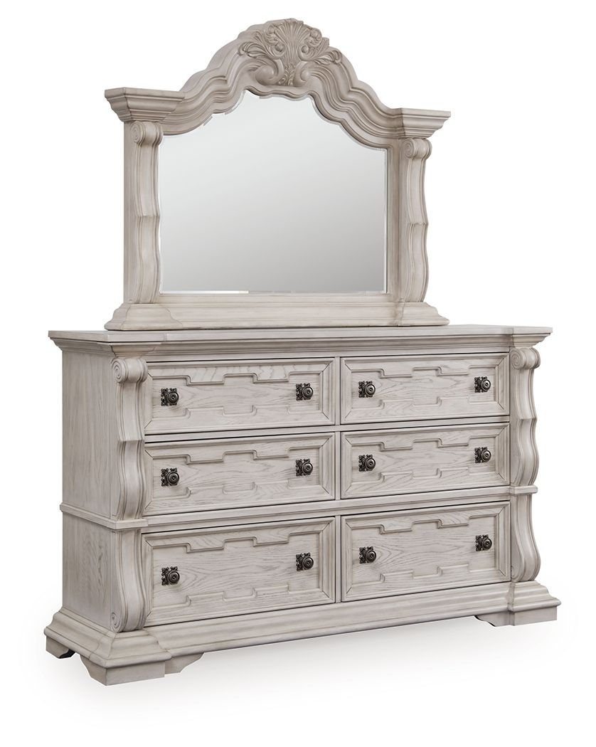 Bruchandi - Dresser And Mirror - Antique White by Ashley Furniture product image