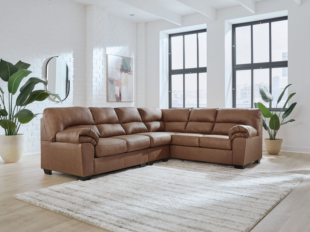 WillowBend - 3-Piece Sectional With RAF Sofa - Caramel by Ashley Furniture product image
