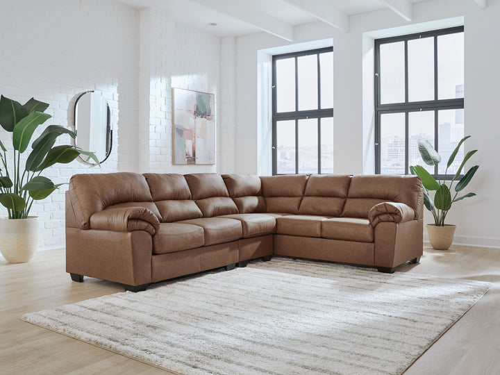 WillowBend - 3-Piece Sectional With RAF Sofa - Caramel by Ashley Furniture product image
