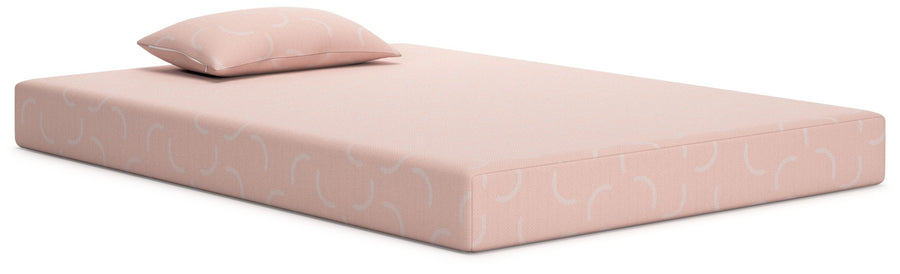 Ikidz Coral - Twin Mattress and Pillow Set of 2 - Coral