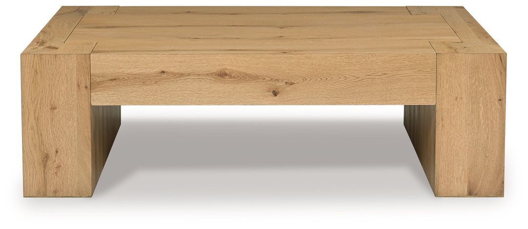 Bracken - Rectangular Cocktail Table - Light Brown