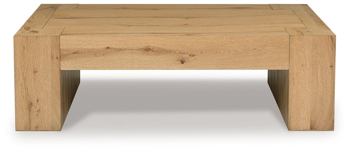 Bracken - Rectangular Cocktail Table - Light Brown