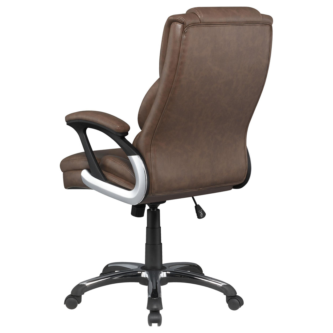 Coaster Furniture 881184 Nerris Upholstered Adjustable Home Office Desk Chair Brown