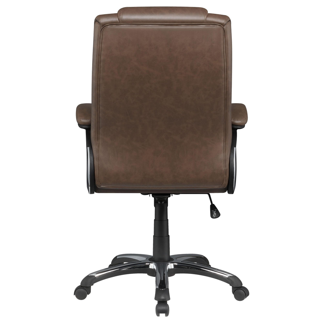 Coaster Furniture 881184 Nerris Upholstered Adjustable Home Office Desk Chair Brown